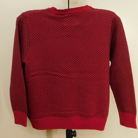 Weatherproof Red Men's Dot Crew Neck Sweater - L - Picture 2 of 2